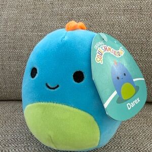 Squishmallows Darex Blue and Orange Dinosaur 5”Plush
